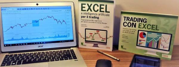 Libri Trading con Excel e Excel e Intelligenza Artificiale per il Trading di Petrelli e Cesarini Edizioni LSWR